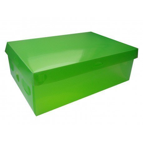 Pudełko na buty z pokrywką S - zielony GMM