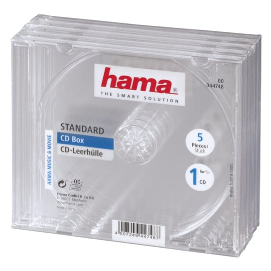 Pudełko na CD/DVD HAMA, 5 szt. Hama