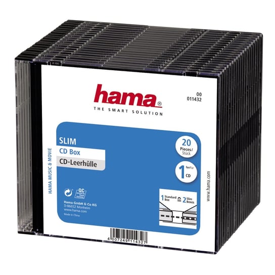 Pudełko na CD HAMA Slim, 20 szt. Hama