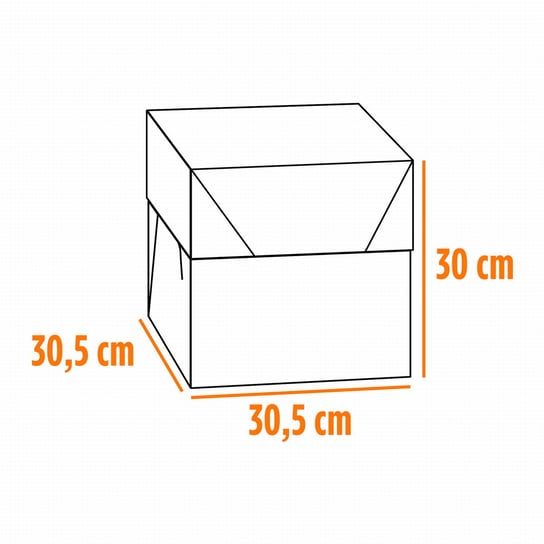 Pudełko na ciasto 30.5 x 30.5 x 30 cm / Decora Decora