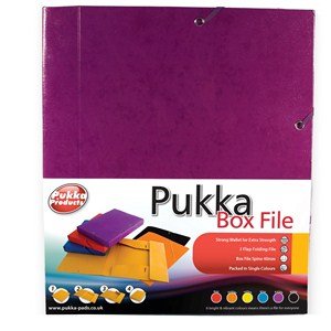Pudełko na dokumenty A4, fioletowe Pukka Pads 2000 Limited