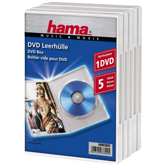 Pudełko na DVD-BOX białe Hama