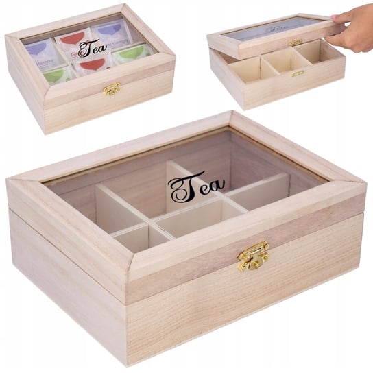 Pudełko Na Herbatę Herbaciarka Organizer Pojemnik Inna marka