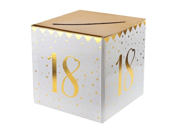 Pudełko na koperty z życzeniami, prezentami na 18-tkę - 1 szt. SANTEX
