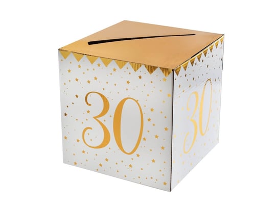Pudełko na koperty z życzeniami, prezentami na 30-stkę - 1 szt. SANTEX