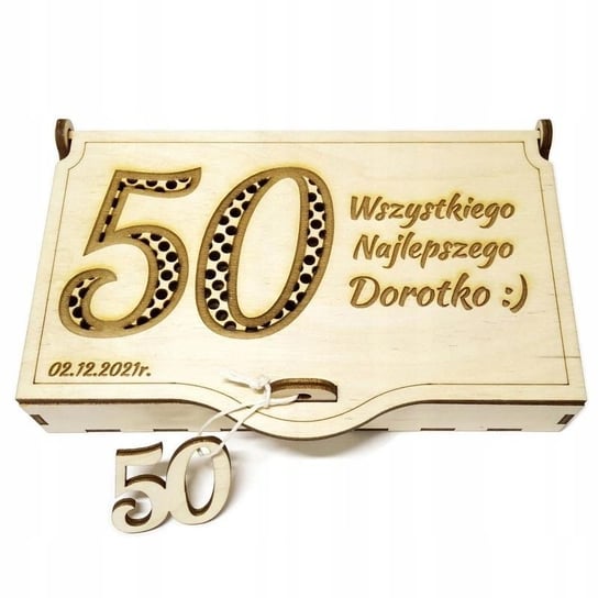 Pudełko na pieniądze 50te urodziny prezent 40 50 Inna marka