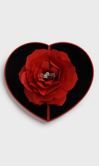 Pudełko na pierścionek zaręczynowy- róża Wedding Dream