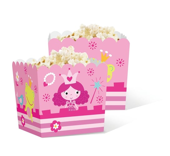 Pudełko na popcorn, Księżniczka, różowe GODAN