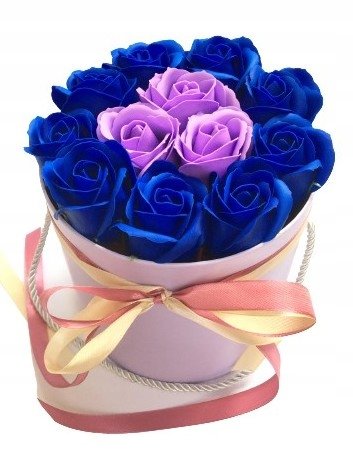 Pudełko Na Prezent Gotowe Z Mydlane Róże Pachną Upominek Święta Urodziny DOMOSFERA