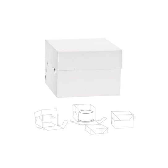 Pudełko na tort 26.5x26.5x25 cm / Decora Decora