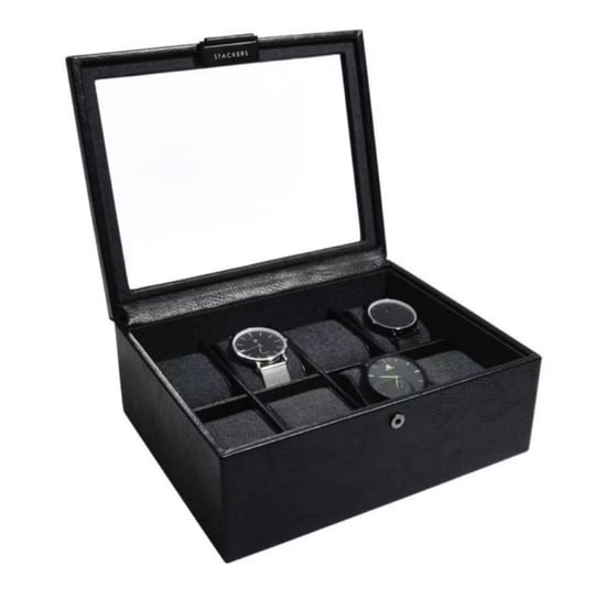 Pudełko na zegarki 8-komorowe (czarne) Classic Stackers Stackers