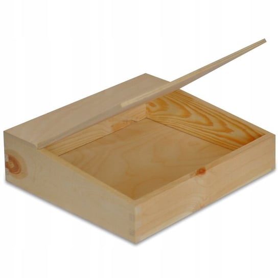 Pudełko organizer drewniany na biurko z pokrywą Creative Deco