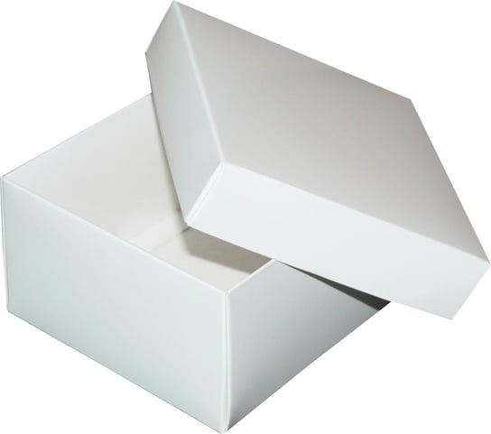 Pudełko ozdobne, białe błyszczące, 12x12x7 cm AWIH