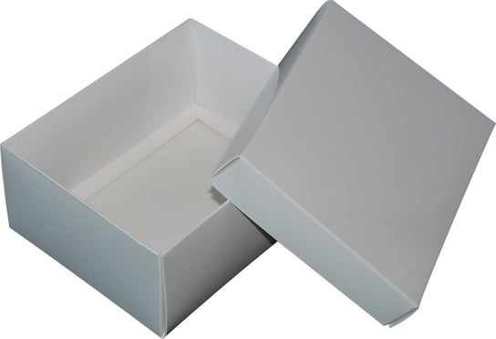 Pudełko ozdobne, białe błyszczące, 16x12,5x7 cm AWIH