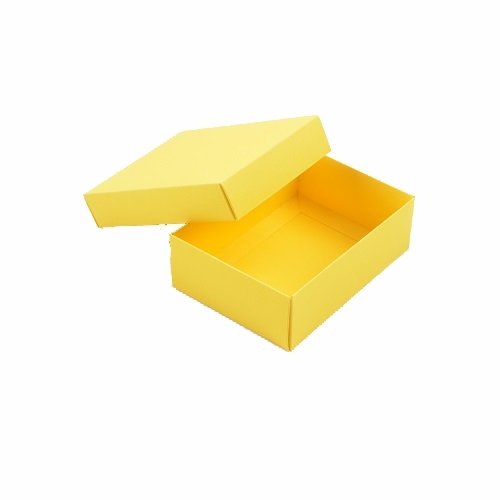 Pudełko ozdobne, L, żółte 