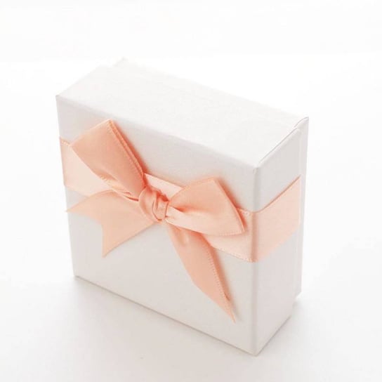 Pudełko ozdobne na biżuterię, biało-różowe, 7,5 x 7,5 cm, 18 sztuk KEMER