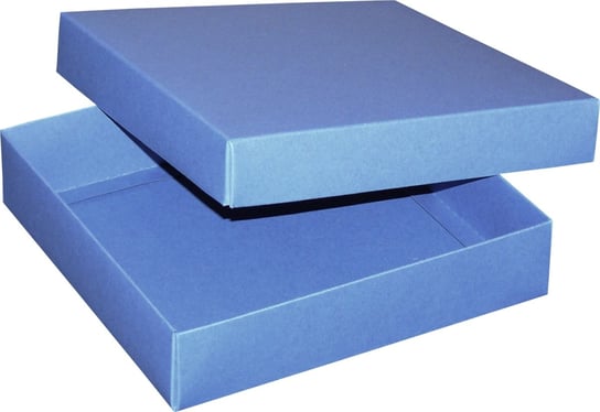Pudełko ozdobne, niebieskie, 18x18x4 cm AWIH