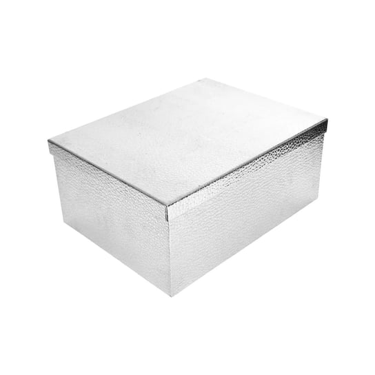Pudełko ozdobne prostokątne 11101003 - srebrne-P1-10, 19*13*7.5cm Inna marka