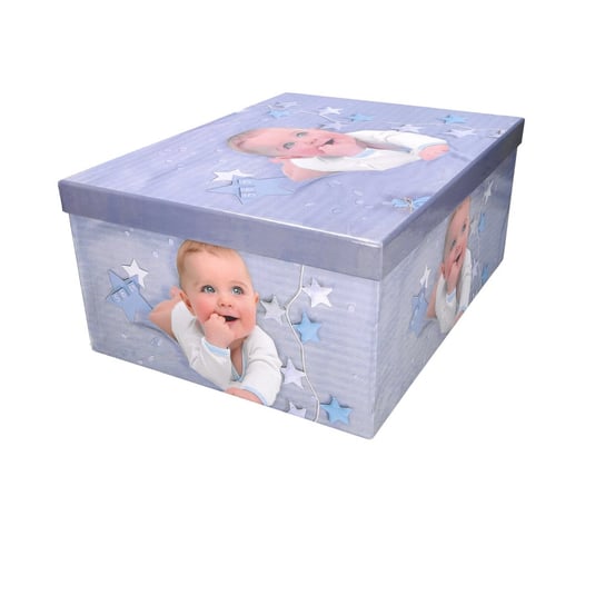 Pudełko ozdobne z nadrukiem dziecka 37,5x29x16cm ABC