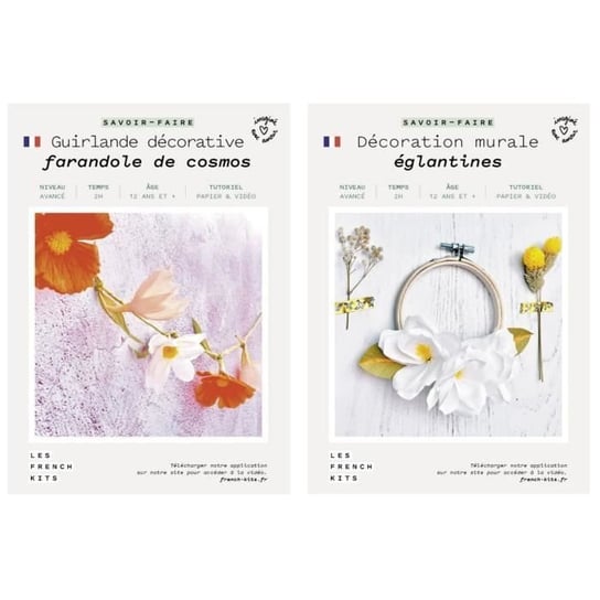 Pudełko papierowe DIY - Ślub - Dekoracje kwiatowe - Girlanda i kółko Youdoit
