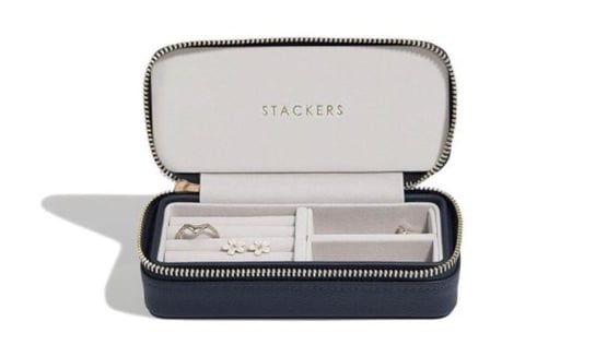 Pudełko podróżne na biżuterię M (granatowy) Travel Stackers Stackers