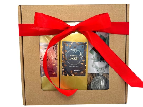 Pudełko Prezentowe 4 Herbaty + Zaparzacz Amd Gifts AMD Gifts