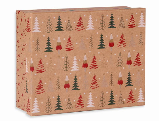 Pudełko prezentowe, Classic Christmas, choinki, 8x25x20 cm Empik