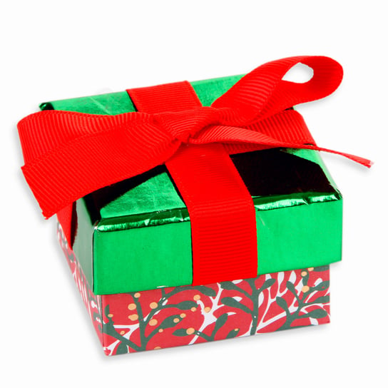Pudełko prezentowe, Classic Christmas, gałązka, 4x6x6 cm Empik