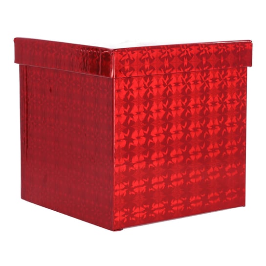 Pudełko prezentowe kwadratowe - czerwone 12,5x12,5 cm Inna marka