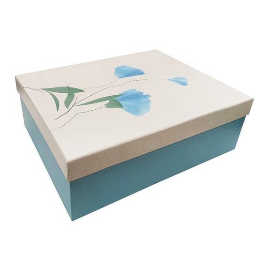 Pudełko prezentowe, kwiat niebieski XL Empik