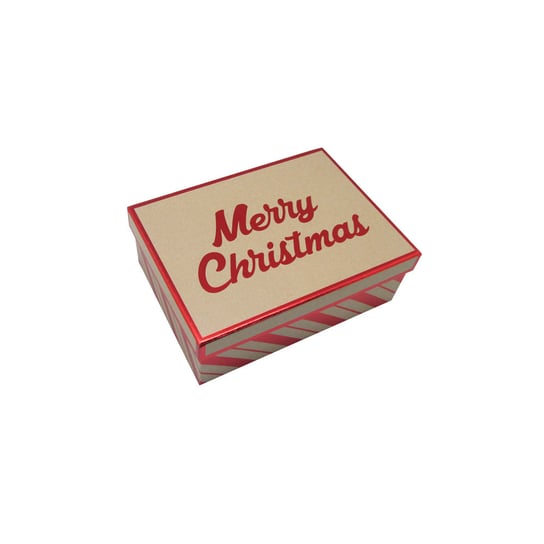 Pudełko prezentowe, prostokątne, Merry Christmas, XS Empik