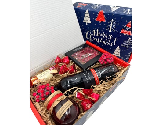 Pudełko Prezentowe, Świąteczne Z Winem Amd Gifts AMD Gifts