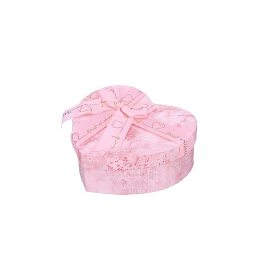 Pudełko różowe ozdobne prezentowe serce z kokardą Inna marka