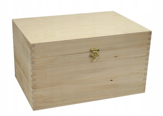 Pudełko skrzynka kufer drewniany 35x25x19cm PŁASKI PEEWIT