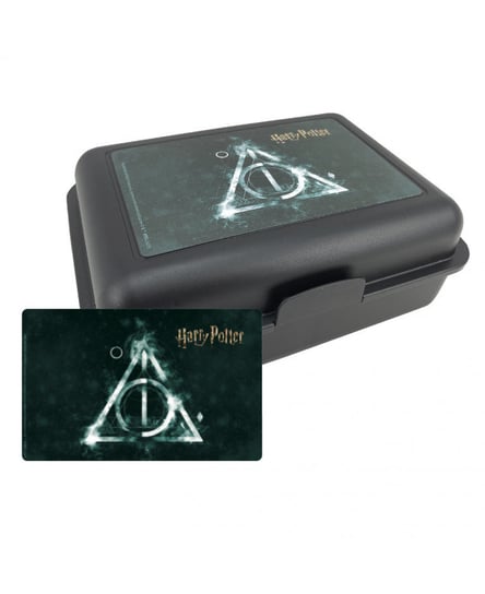 Pudełko śniadaniowe, Lunch Box Harry Potter - Insygnia Śmierci,17,5x12,8x6,9 cm, PRODUKT LICENCJONOWANY, ORYGINALNY Hedo