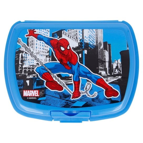 Pudełko śniadaniowe lunchbox Spider-Man niebieskie - Marvel Storline