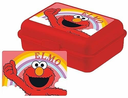 Pudełko Śniadaniowe Z Ulicy Sezamkowej – Elmo – Lunchbox Na Kanapki Z Przegrodą Czerwone United Labels