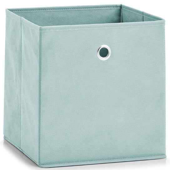 Pudełko tekstylne, ZELLER, 28x28x28 cm, turkusowe Zeller