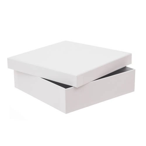 Pudełko tekturowe, białe, 23,5x23,5x6,5 cm dpCraft