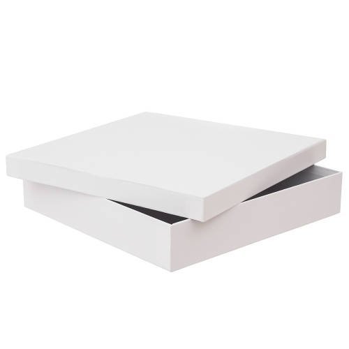 Pudełko tekturowe, białe, 30,5x30,5x6,5 cm dpCraft