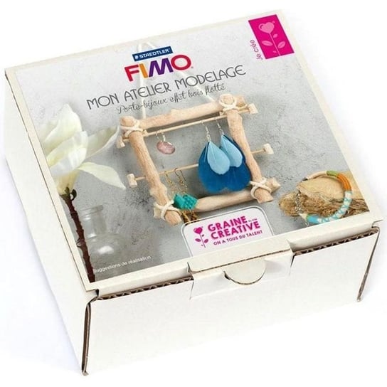 Pudełko warsztatowe do modelowania biżuterii FIMO z drewna wyrzuconego na brzeg Inna marka