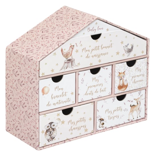 Pudełko wspomnień MEMORY BOX, domek, 20,3 x 9 x 19 cm Atmosphera for kids