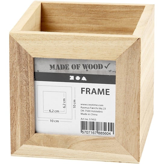 Pudełko z drewna, z oknem, na długopisy Creativ Company