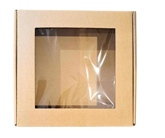Pudełko z Okienkiem kartonowe 20x20x5 do Pakowania Prezentów fasonowe Inna marka