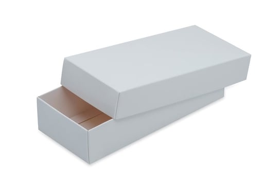 Pudełko z przykrywką, średnie, białe Neopak