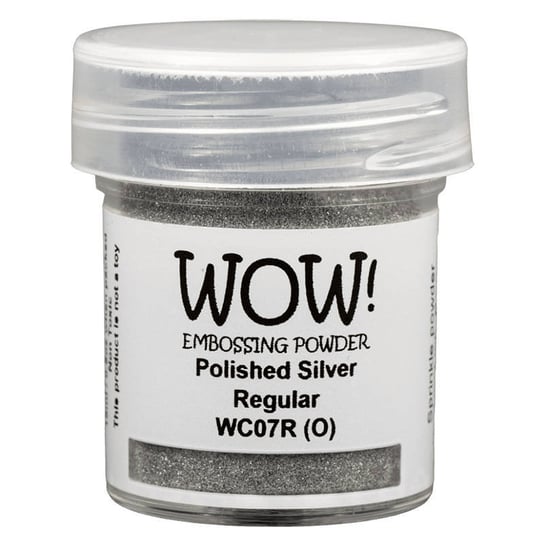 Puder do embossingu Wow! - Metallics Polished Silver Regular srebrny WOW!