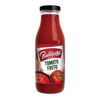 Pudliszki Tomato Frito - przecierowy sos pomidorowy 500g z dodatkiem oleju przesmażonego z cebulą i czosnkiem Pudliszki