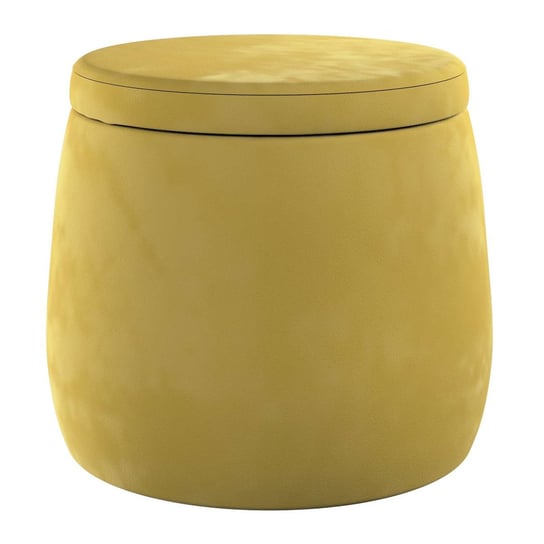 Puf Candy Jar, oliwkowy zielony, ø40, wys. 40 cm, Posh Velvet Yellow Tipi