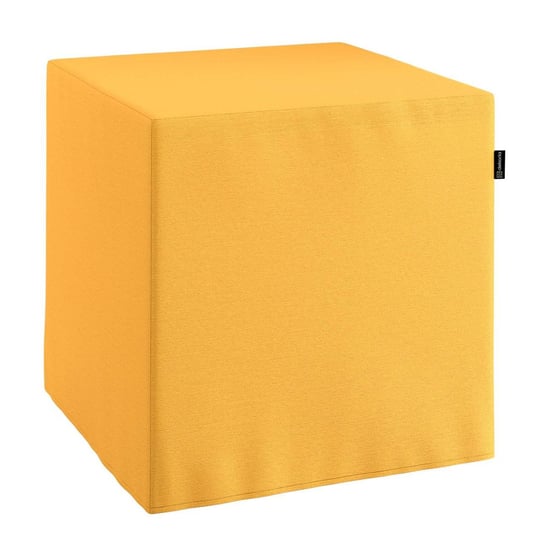 Pufa kostka, żółty, 40 × 40 × 40 cm, Loneta Dekoria