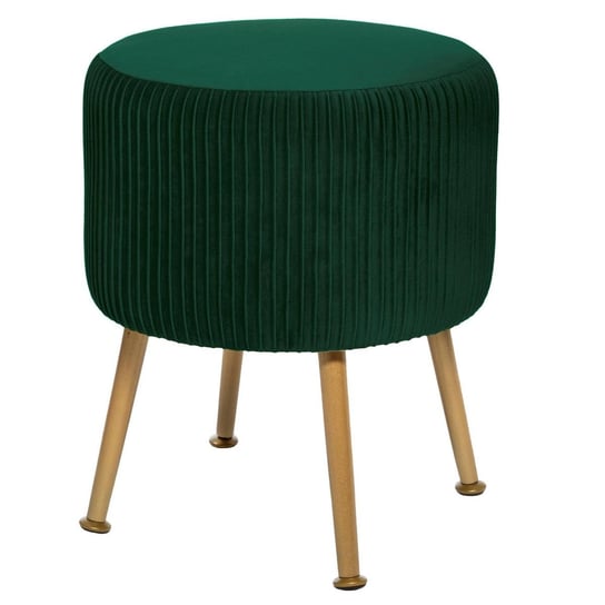 Pufa stołek do salonu MONIC : Kolor - Ciemny zielony MIA home